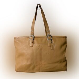 Vintage Coach Caramel Leather Tote# 5246